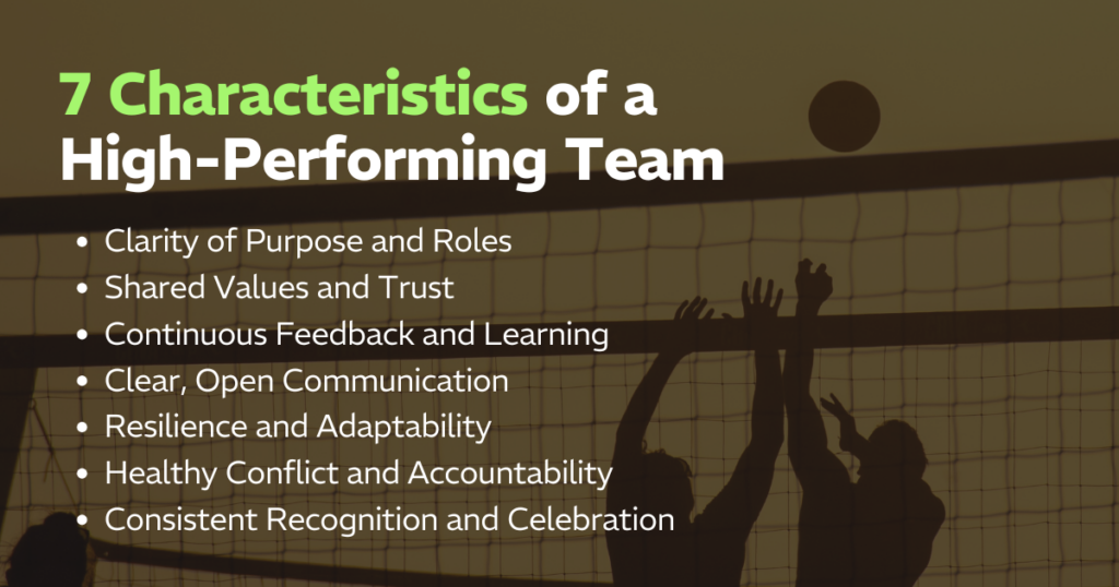 7 Characteristics of a High Performing Team
