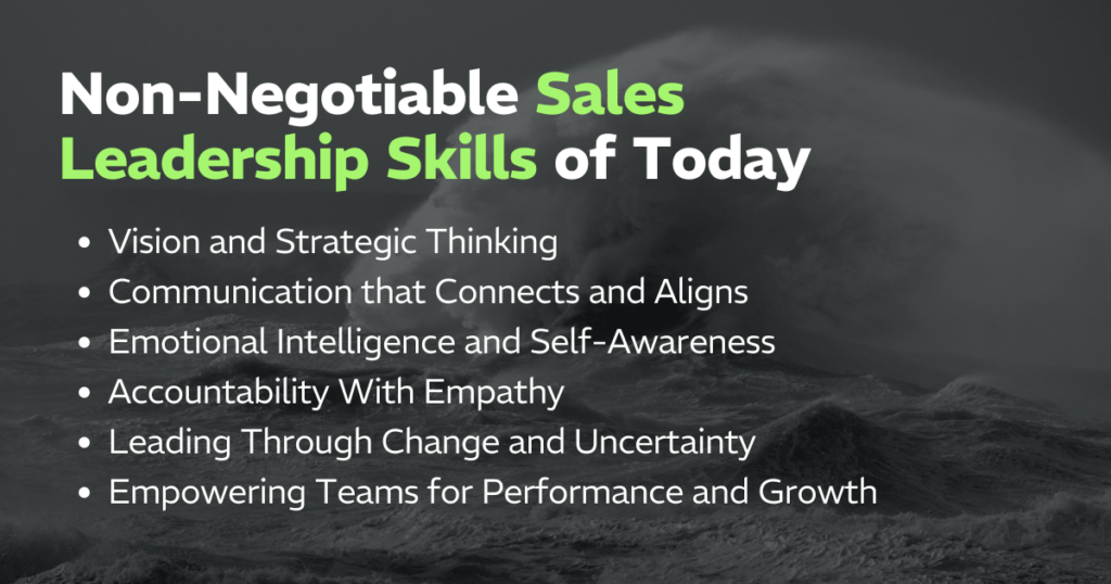 Non-Negotiable Sales Leadership Skills of Today
