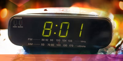 The 8:01 Moment alarm clock