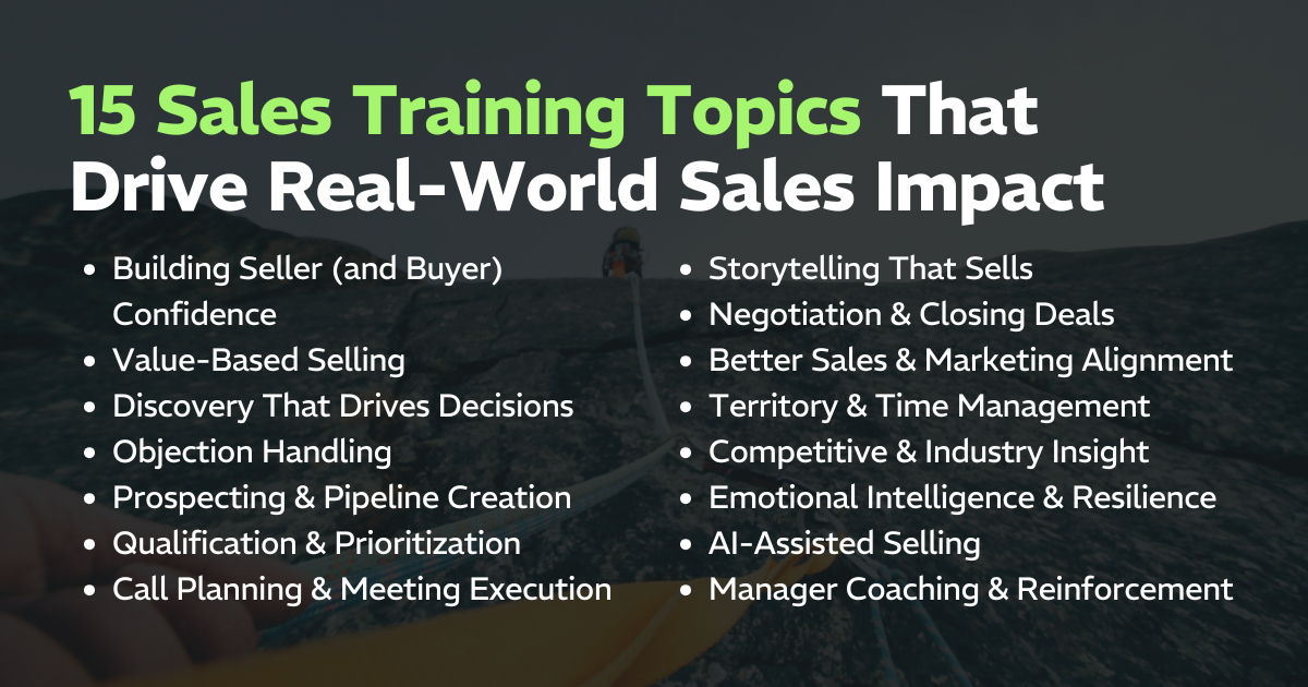 Top Sales Training Topics for Modern Sales Success