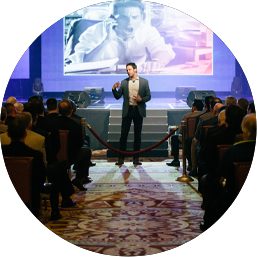 Ryan Estis speaking to audience