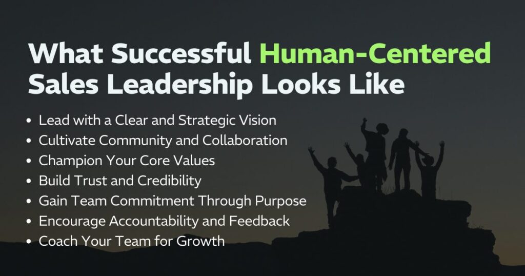 What Successful Human Centered Sales Leadership Looks Like