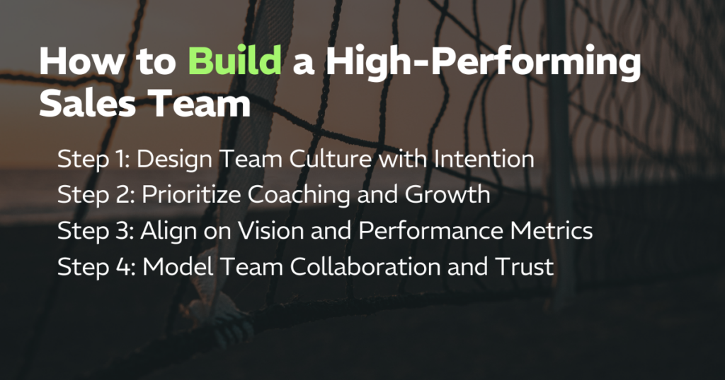 How to Build a High-Performing Team 2 How to Build a High-Performing Sales Team