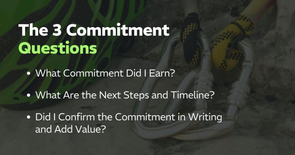 How to Earn Commitment in Sales 3 RYAN How to Earn Commitment in Sales The 3 Commitment Questions