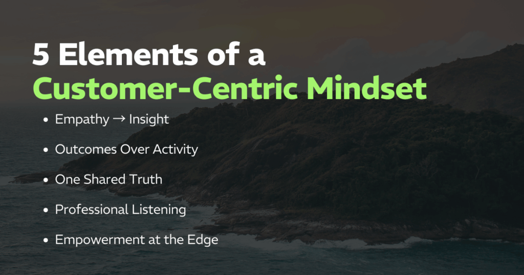 Customer-Centric Mindset: How High-Performers Win by Putting People First 1 5 Elements of a Customer Centric Mindset